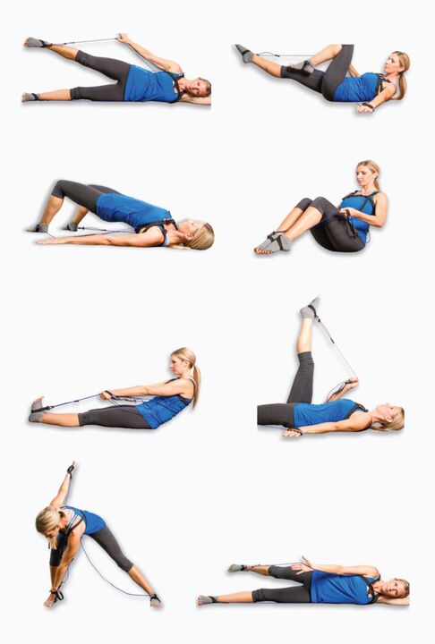 Exercises for cervical osteochondrosis using special belts